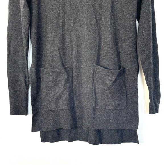 Madewell 100% Cashmere Gray Pullover Pocket Sweater Sz S - Picture 7 of 15